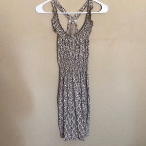 Brown floral sundress